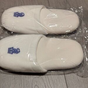 Luxurious thick plush cosy bedroom slippers from The Ritz Carlton